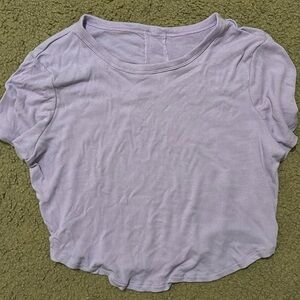 All in motion purple crop tee